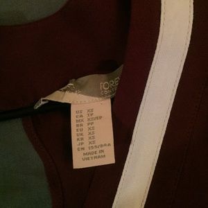 Maroon V-neck and V-back Dress